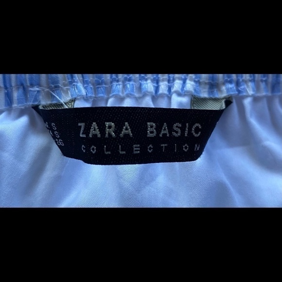 ZARA BASICS COLLECTION-BLUE AND WHITE STRIPED - Picture 7 of 7
